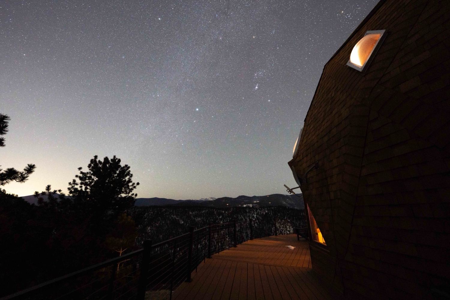 Stargazing over the mountains